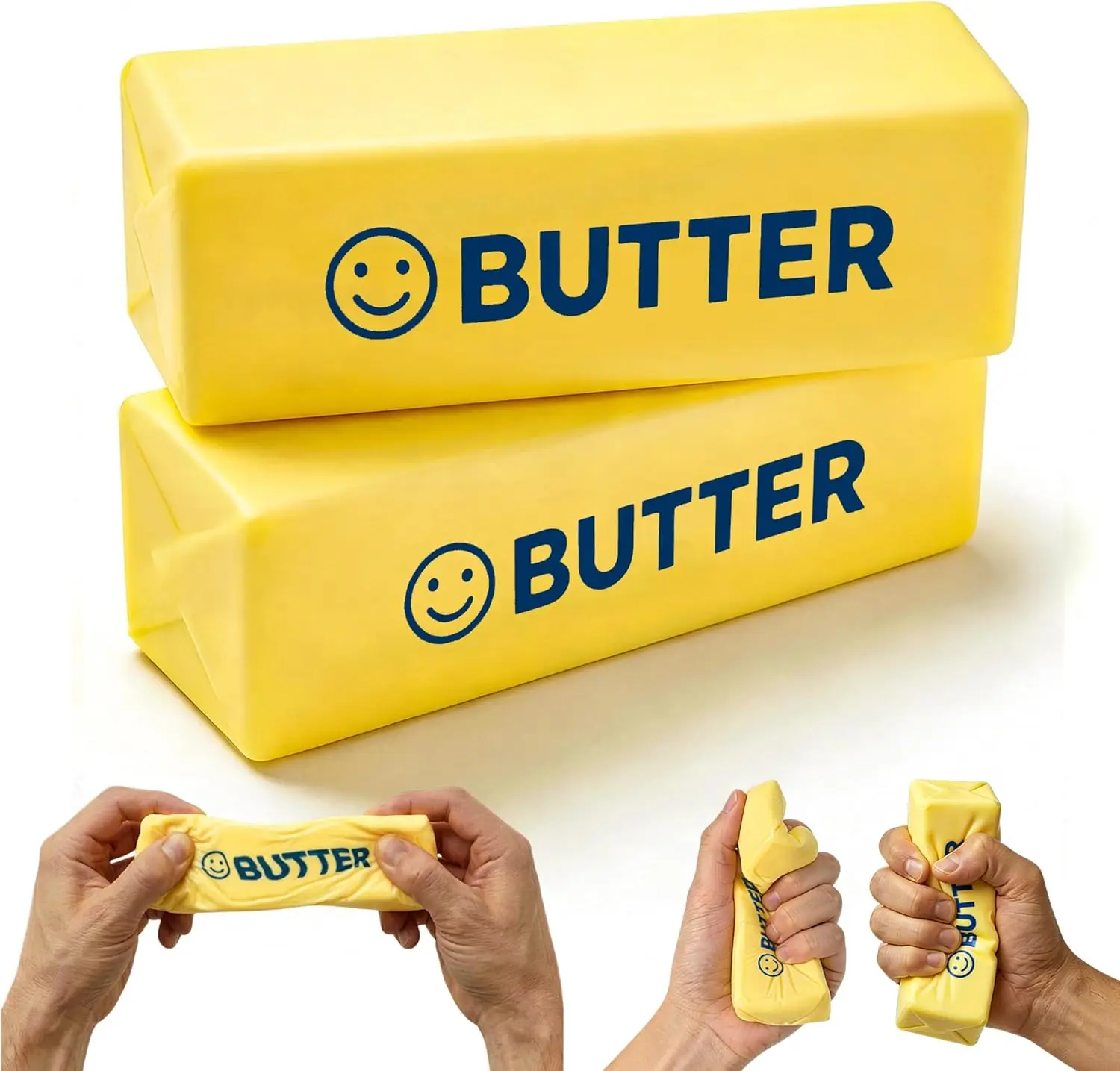 Soft Slow Rebound Butter Stick Realistic Silicone Squeeze Stress Relief Gadget Desk Office Accessory Funny Anti-Anxiety Gift