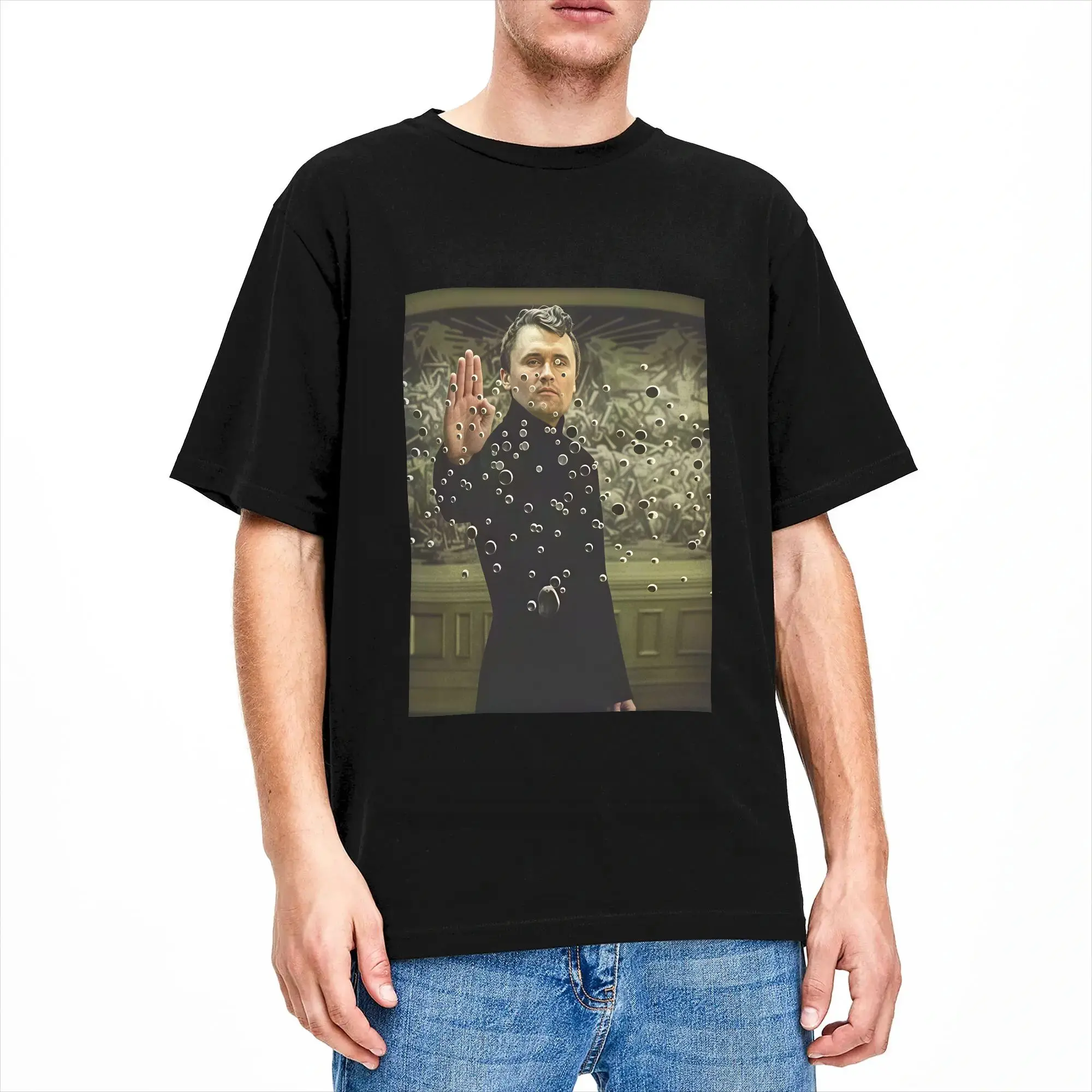 Charlie Kirk Neo Matrix Meme T-Shirt Men  Funny T-Shirts Summer O Neck Leisure Tee Shirt Design Oversized Tops