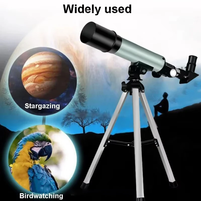 

Astronomical Telescope Outdoor Professional 36050 Portable Observing Celestial Bodies Moon Stars Kid Gifts With Adjustable