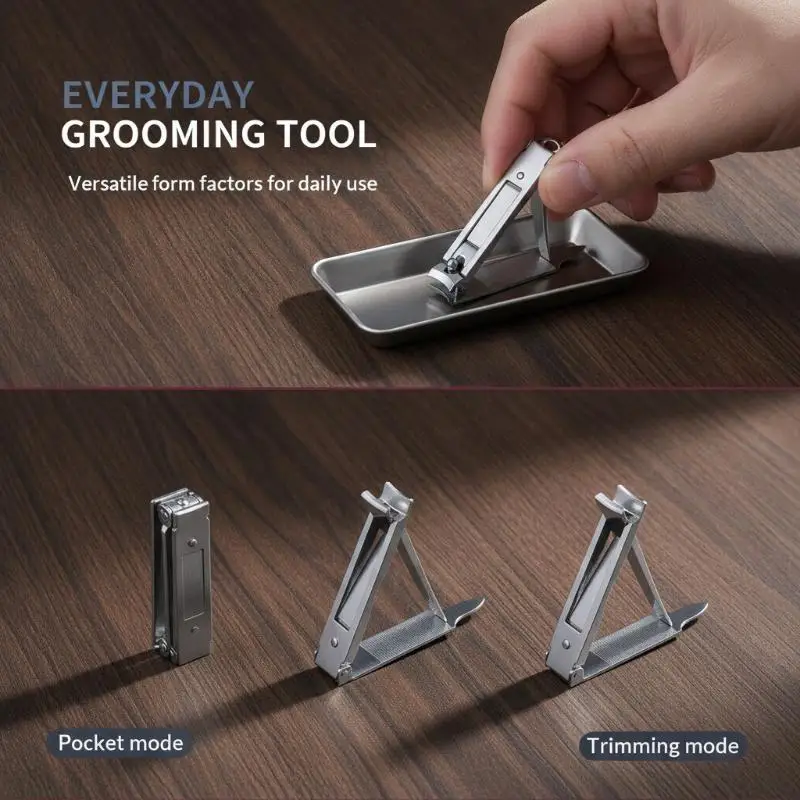 0.5cm Ultra Thin Nail Clippers Portable Foldable Multi-function Nail Clipper Dead Skin Remover Pliers Nail Tool