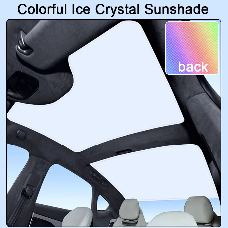 For EXEED EXLANTIX ES 2024 2025 Colorful Ice Crystal Car Roof Sunshade Skylight Blind Shading Windshield Sunroof Cover Accessory