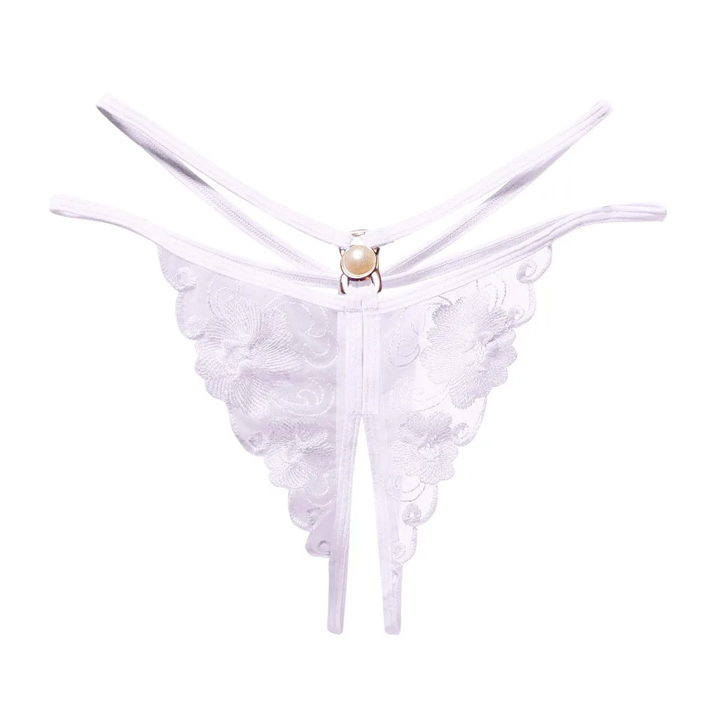 مثير سراويل داخلية نسائية من الدانتيل مفتوحة ملخصات الملابس الداخلية النسائية سراويل المنشعب افتتاح شفافة G-سلاسل سيور الصلبة Bowknot الملابس الداخلية #6