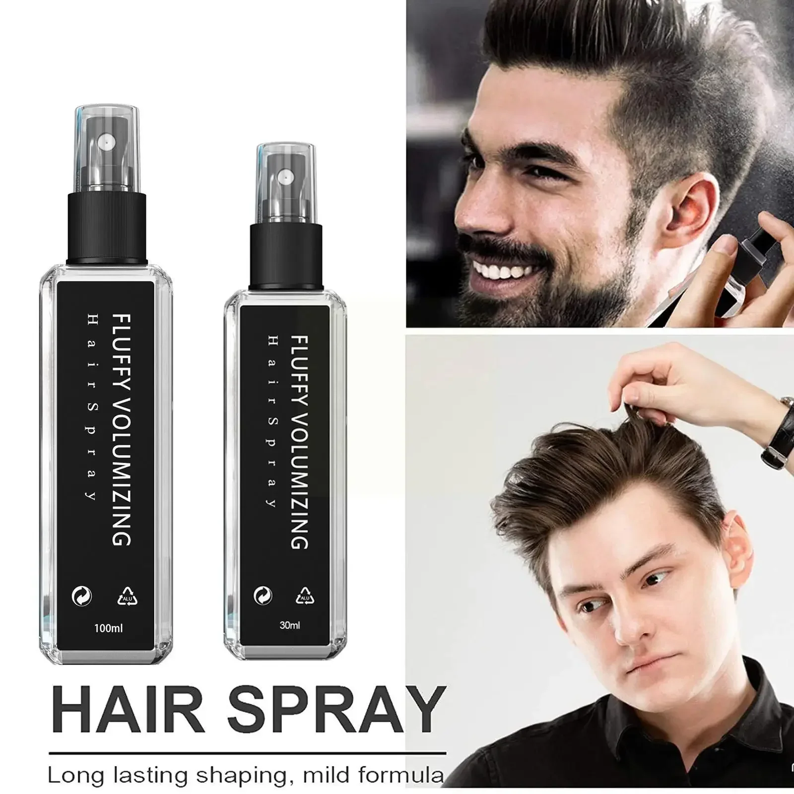30/100ml Hair Styling Volume Magic Spray Volumizing Strong Fluffy Thick Moisturizing Hairspray Gel Hair Hair Non-Greasy Cheveux