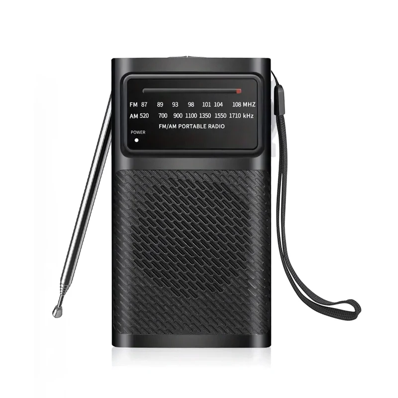 Portable Am Fm Transistor Radio Battery Operated Long Range Reception Loud Speaker Earphone Jack, Indoor Outdoor & Emergency Use