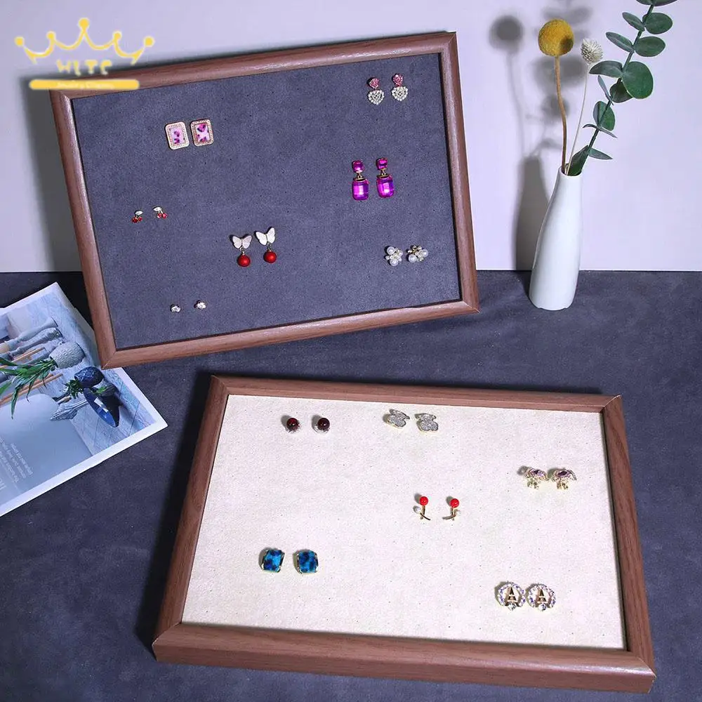 Ear Studs Organizer Tray Earring Holder International Exhibition Jewelry Display Tray Personal Earnail Storage Case 33*24Cm