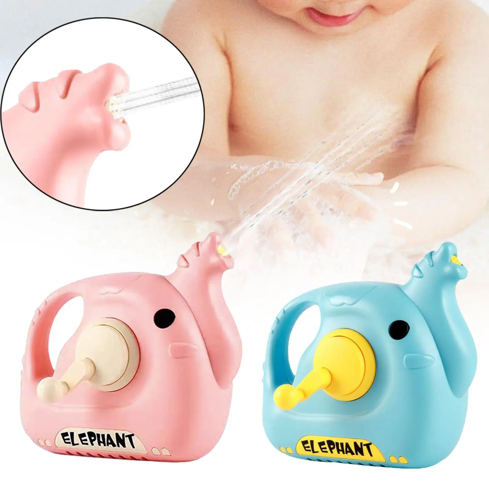

Baby Bath Toy Cute Hand Cranked Water Sprayer for Bathroom Pool Toddlers