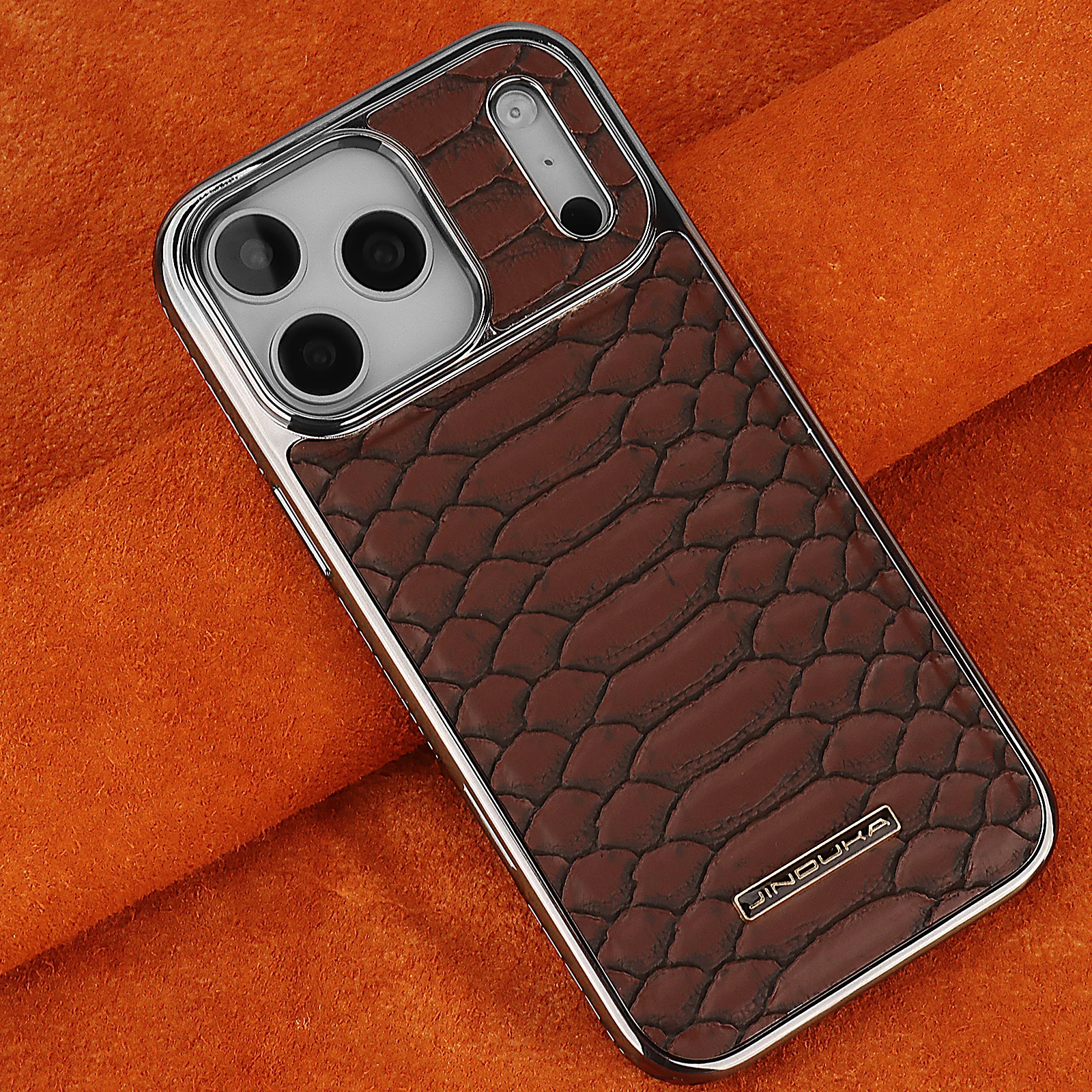 Luxurious And Stylish Snake Patterned Leather Phone Case, Fo