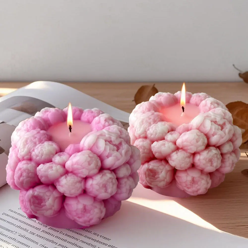 

3D Rose Silicone Candle Mold Valentine's Day Lotus DIY Flower Handmade Soap Gypsum Resin Mould Wedding Home Decor Craft