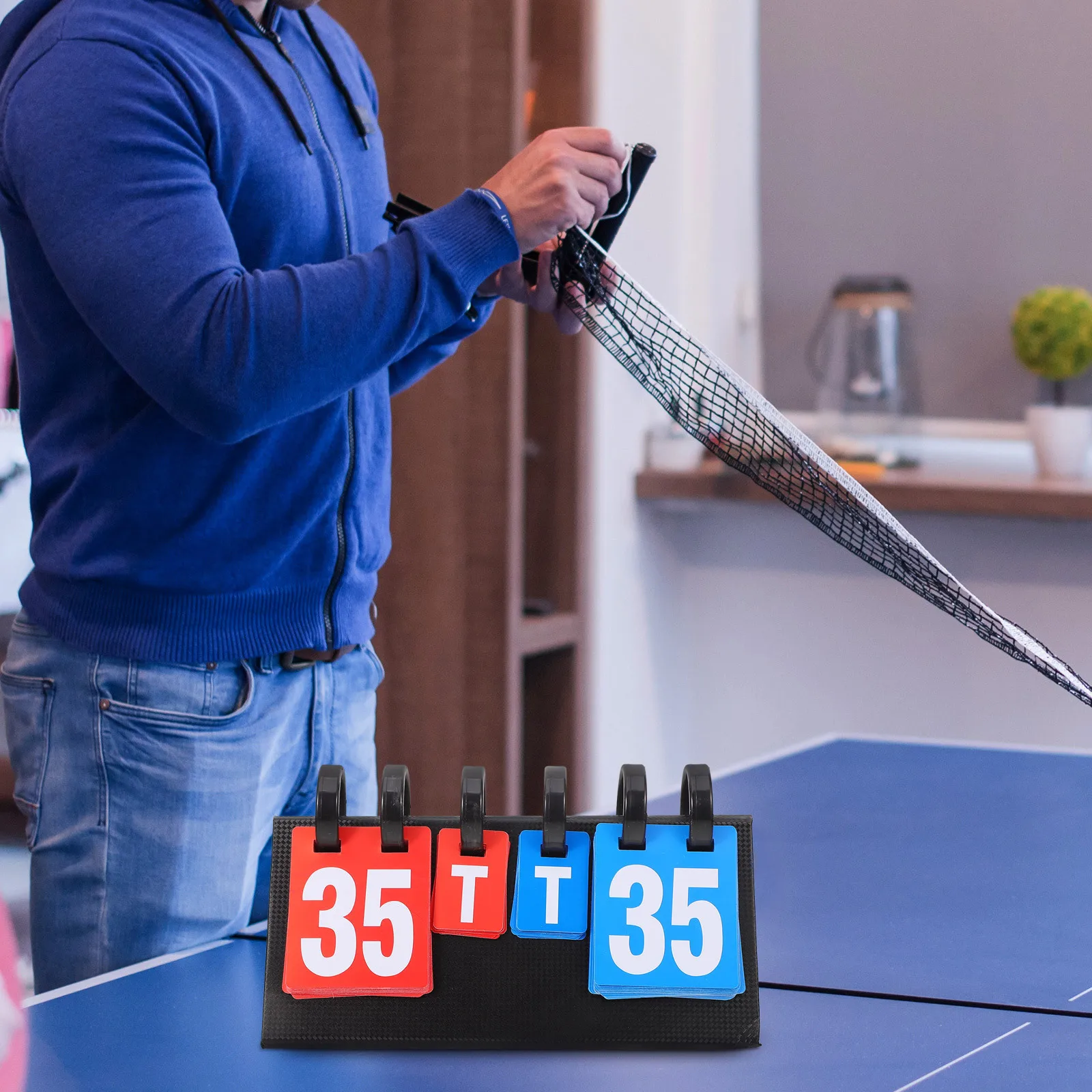 농구 점수판 휴대용 PVC 플립 점수판 야외 다기능 스포츠 점수 기록기 및 점수 플리퍼