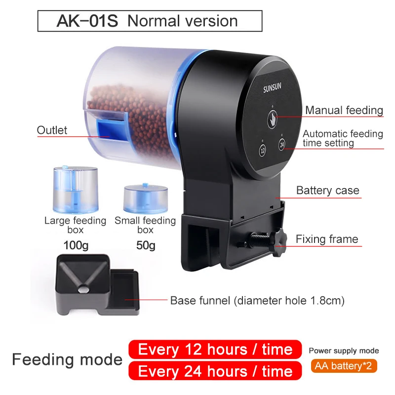 Fish Tank Auto Feeder Automatic Aquarium Food Feeder Remote WIFI Wireless Intelligent Control Feeders Aquarium Accessories 170ml