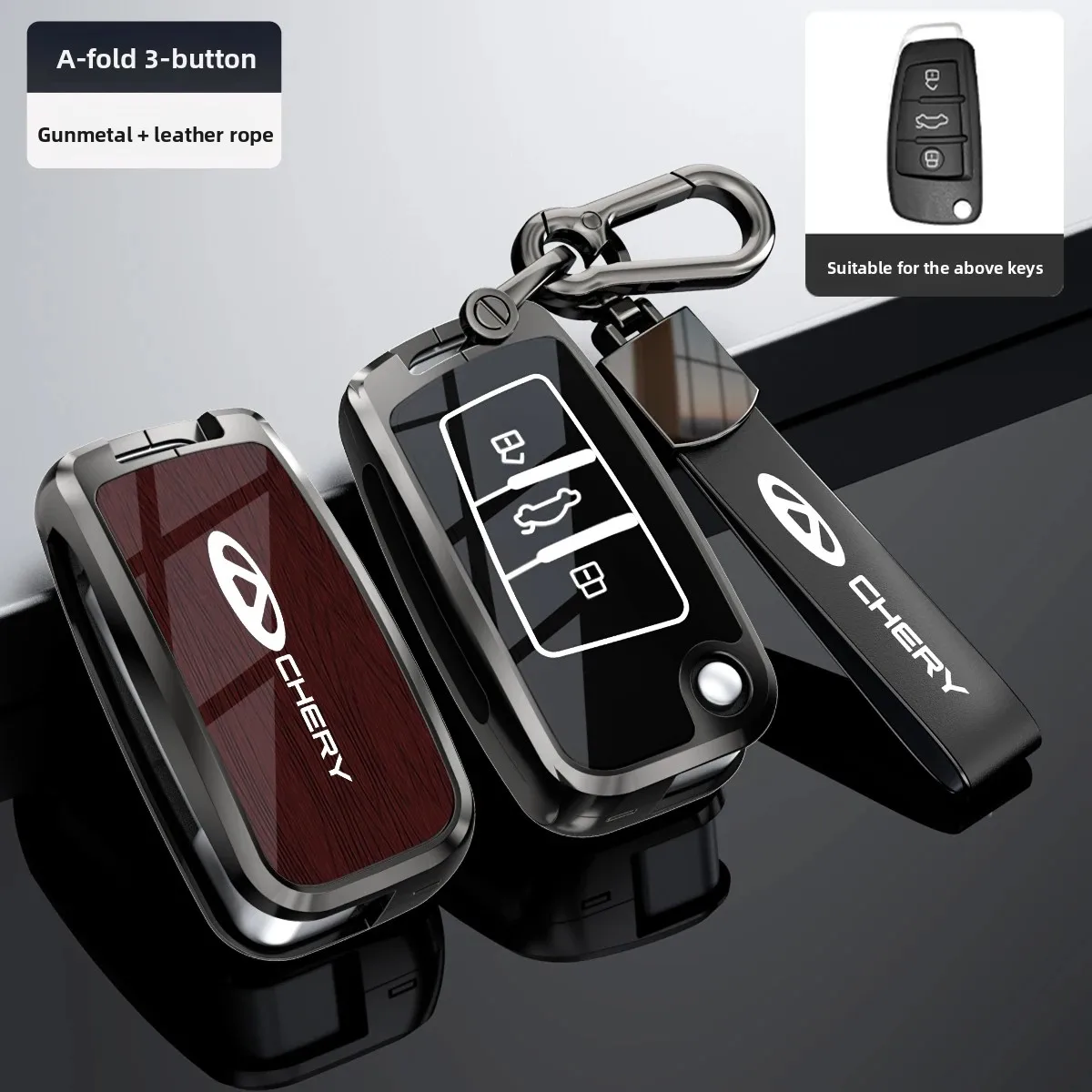 For Chery Arrizo 7 E3 E5 A3 A5 Tiggo 2 3 5 QQ IceCream 3X Fulwin2 Eastar Arrizo 3 Car Key Case Cover Accessories Keychain