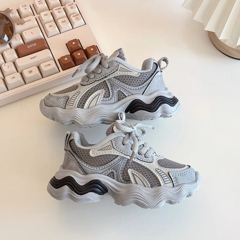 Zapatos Niña 2025 Spring New Kids Sneaker Fashion Versatile Girls' Casual Shoes Soft Soled Anti Slip Boys' Mesh Shoes Кроссовки