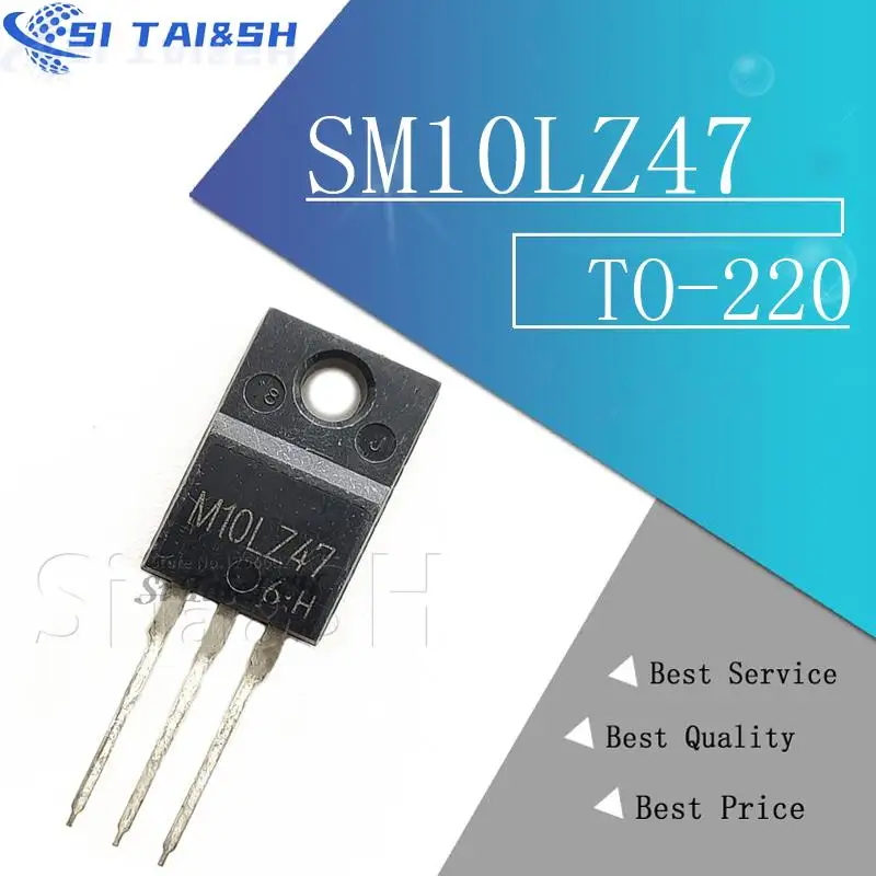 10pcs SM10LZ47 M10LZ47   10LZ47  800V 10A