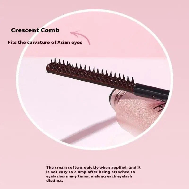 Ciglia Allungamento Curling Mascara Allungamento Ispessimento Impermeabile Resistente al sudore Ciglia setose Non sbava Facile da rimuovere