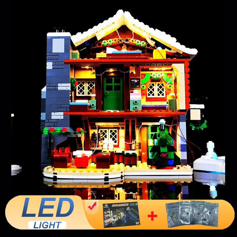 

Комплект светодиодных фонарей для LEGO 10325, идеи декоративных ламп Alpine Lodge, подарок «сделай сам» (не включает строительные блоки, наборы кирпичей, наборы моделей)