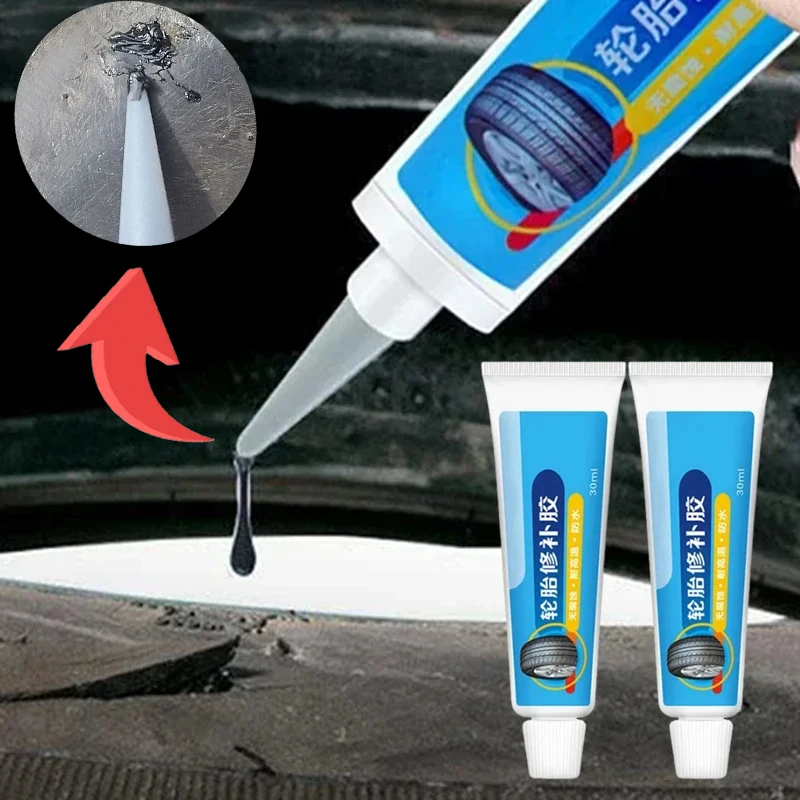 

1/2 PCs Tire Repair Glue Liquid Universal Strong Stickiness Wear-resistant Non-corrosive Adhesive Vehicle patching tools