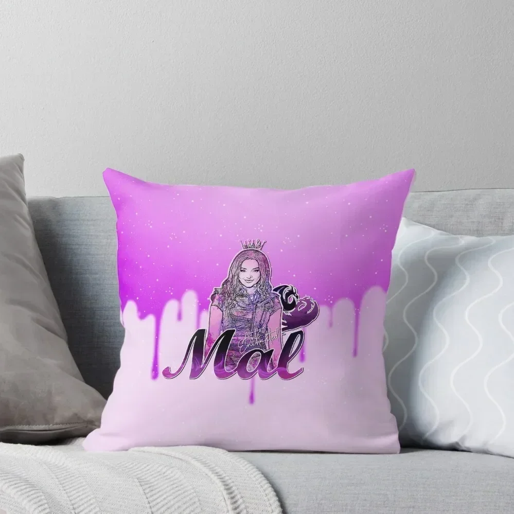 Mal Descendants (Purple Pretty Girl) Dove Cameron Throw Pillow Decorative Sofa Cushion Cushion Child pillow