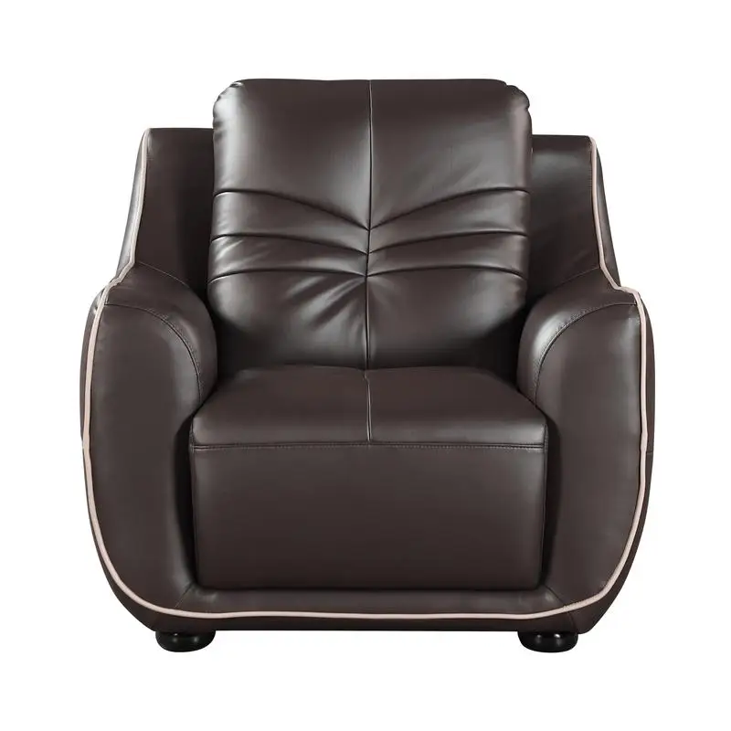 

Genuine Leather Lounge Chair for Comfortable Seating, Modern Design for Living Room or Office Use