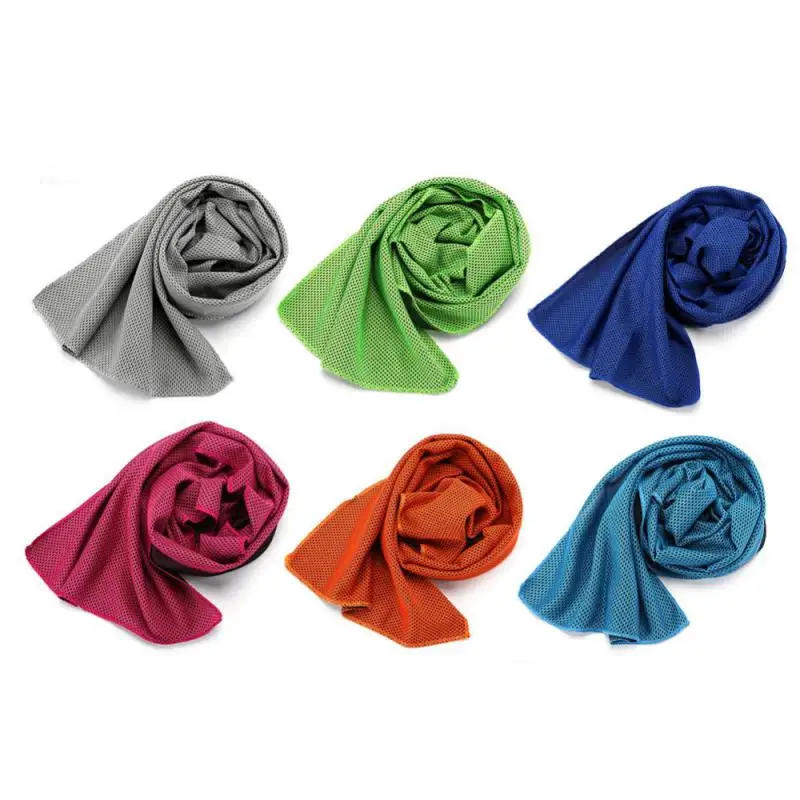 Полотенце из микрофибры, быстрое летнее тонкое дорожное дышащее пляжное полотенце для спорта на открытом воздухе, бега, йоги, тренажерного зала, кемпинга, охлаждающий шарф