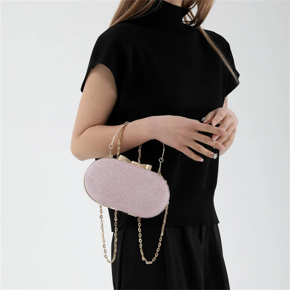 Glitter Evening Clutch Bag Women Top Handle Handbag Luxury Ladies Wedding Dinner Dressed Shoulder Crossbody Bag Party Purse