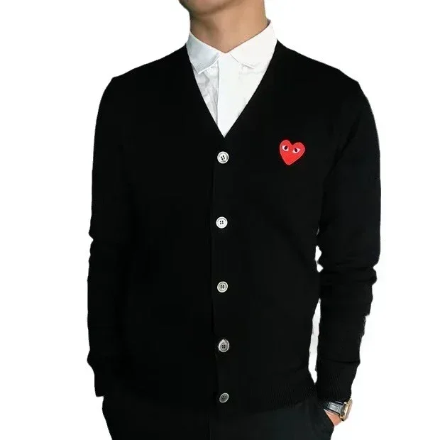 2024 Autumn - Winter New! Couple\'s Heart Sweater. Wool Coat. Celebrity - Inspired. Unisex Kawakubo Knitted Cardigan.