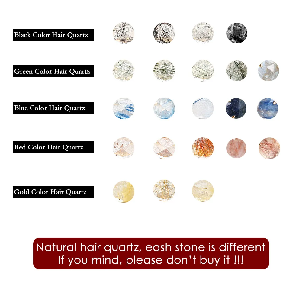 LAMOON Natural Rutilated Quartz Ring For Women Gemstone Rings 925 Silver 14K Light Gold Plated Fine Jewelry Simple Style LMRI155