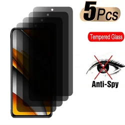 5Pcs Anit-Spy Screen Protector For OPPO F15 A31 F11 A12 A9X A9 RX17 A57 A91 Global 4G Neo Reno 3 Privacy Tempered Glass