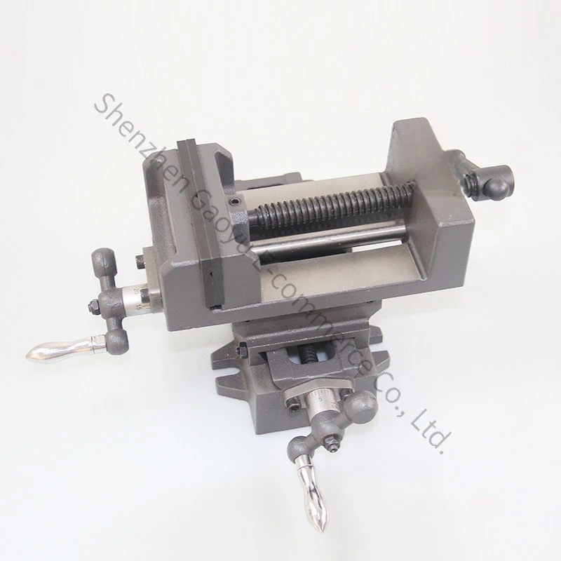 Heavy Duty Precision Cross Flat Pliers Vise, Drilling Machine Variable Milling Machine Bidirectional Mobile Vise Workbench