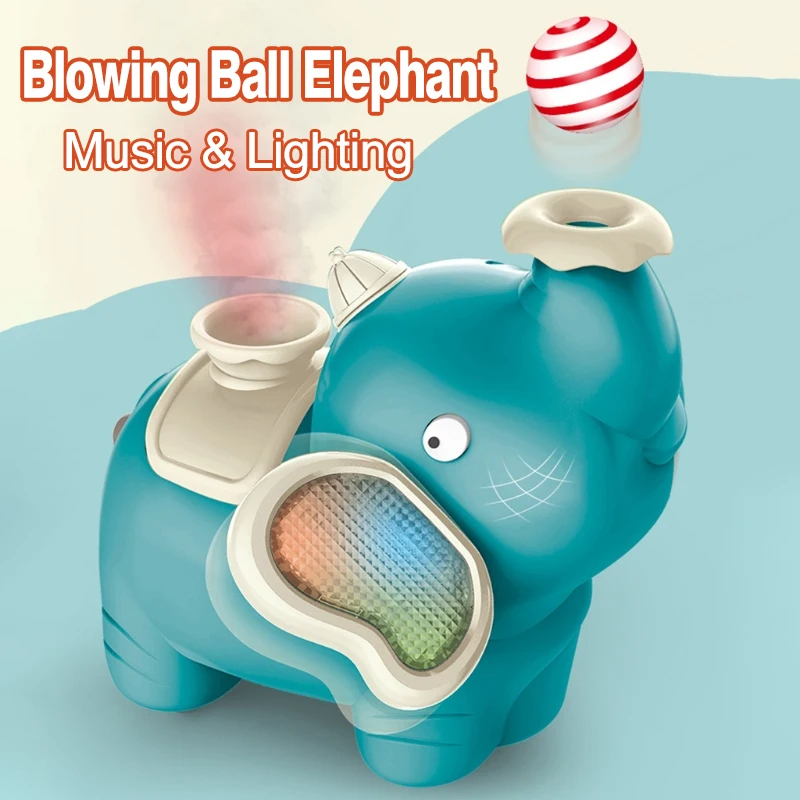 

Spray Fog Blowing Ball Elephant Electric Pet Walking Toys Musical Shinning Elephant Universal Wheel Anti-Collision Toy Kids Gift