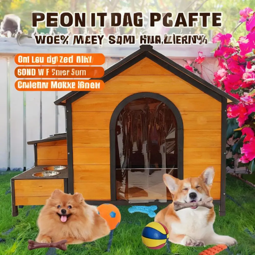 

Wear resistant and sturdy amusement park dog house, durable and adaptable to outdoor play scenes