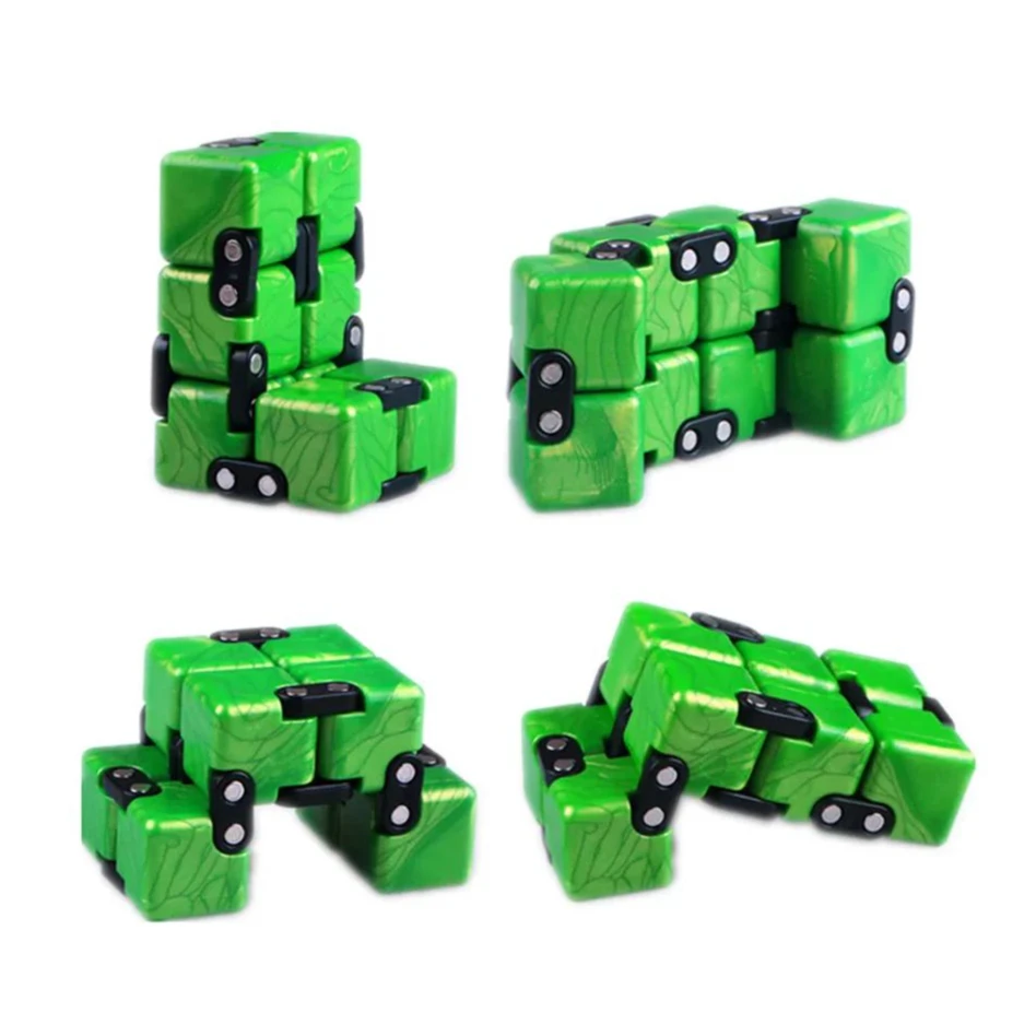QiYi 2x2 مجنون مكعب 2x2x2 لا نهاية لها ماجيك لانهائي مكعب الاسترخاء تخفيف الضغط 2 طبقات أُحجية مكعبات لعب للأطفال هدية