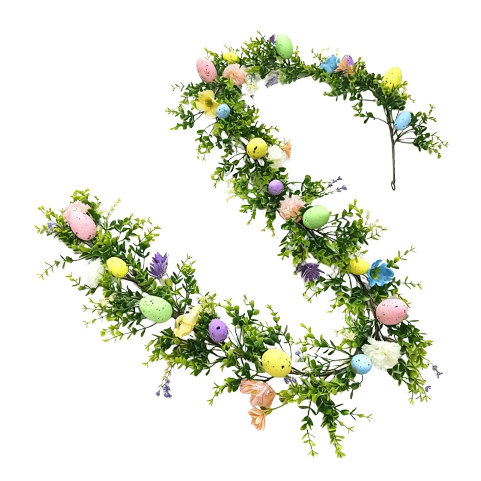 

Гирлянда из пасхальных яиц, декоративная, реалистичная, многофункциональная искусственная гирлянда для украшения окон, венков, вечеринок, камина