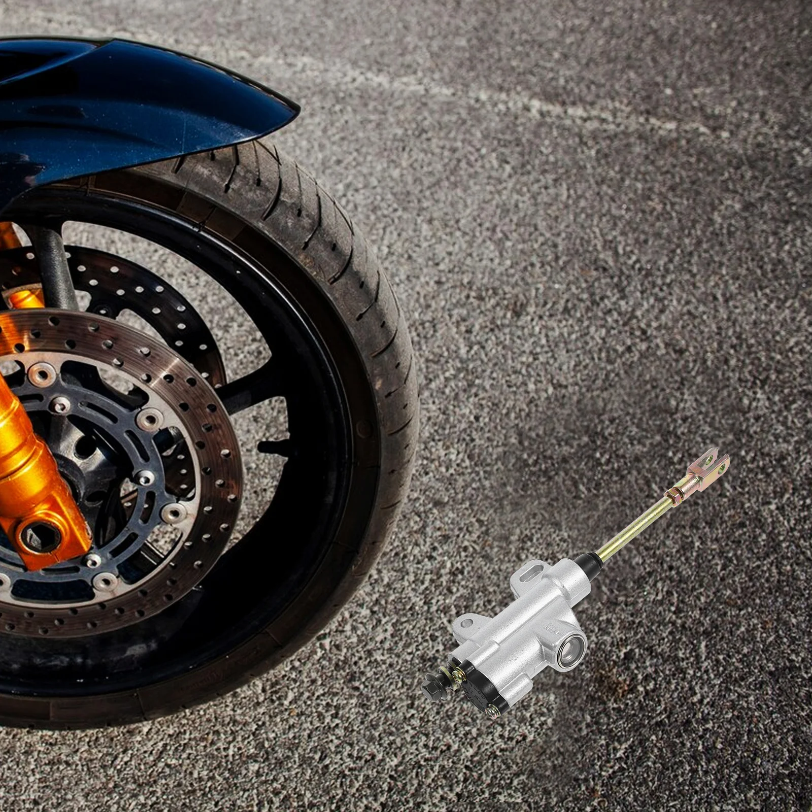 دراجة نارية أسطوانة رئيسية 8 مللي متر الفرامل الخلفية أسطوانة هيدروليكية قوي البناء المعدني تمديد رافعة تصميم ل Atv على الطرق الوعرة