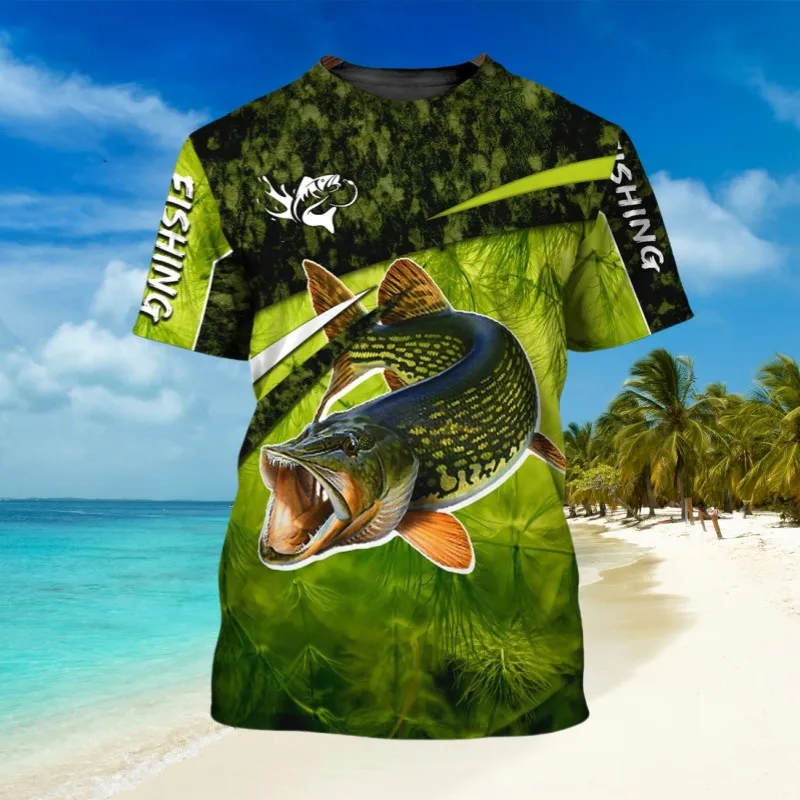 Camiseta de pesca de manga curta infantil, roupas infantis, menino, criança, menino, verão, 10 a 12 anos, tops masculinos