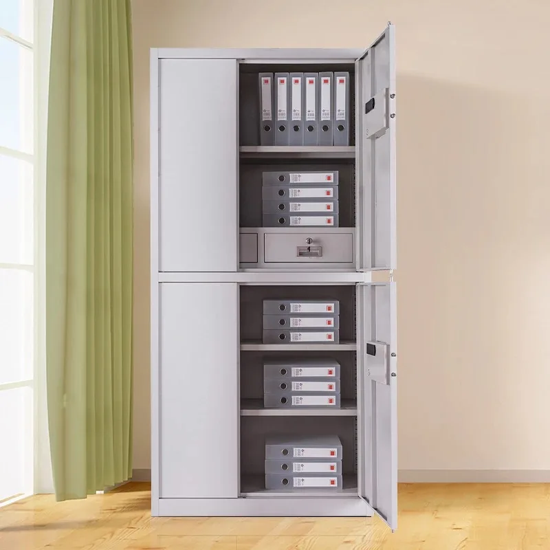 Modern Metal Office Filing Cabinets With Lockers Sliding Door Adjustable For Home School Hospital Use Durable Steel Material