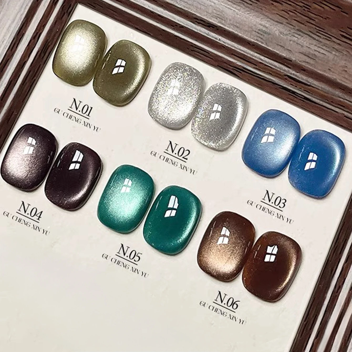 12ML 1-6개 가을 겨울 6색 마이야르 시리즈 캐러멜 라이트 벌브 화이트닝 캣 아이 젤 네일 폴리시 크리스마스 할로윈용