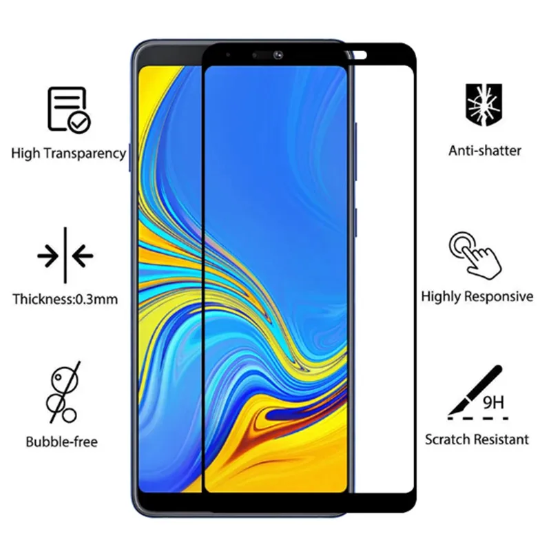 9D Tempered Glass for Samsung A9 2018 Galaxy a9 a920 Safety Screen Protector on for Galaxy a 9 9a a92018 Protective Glass Film