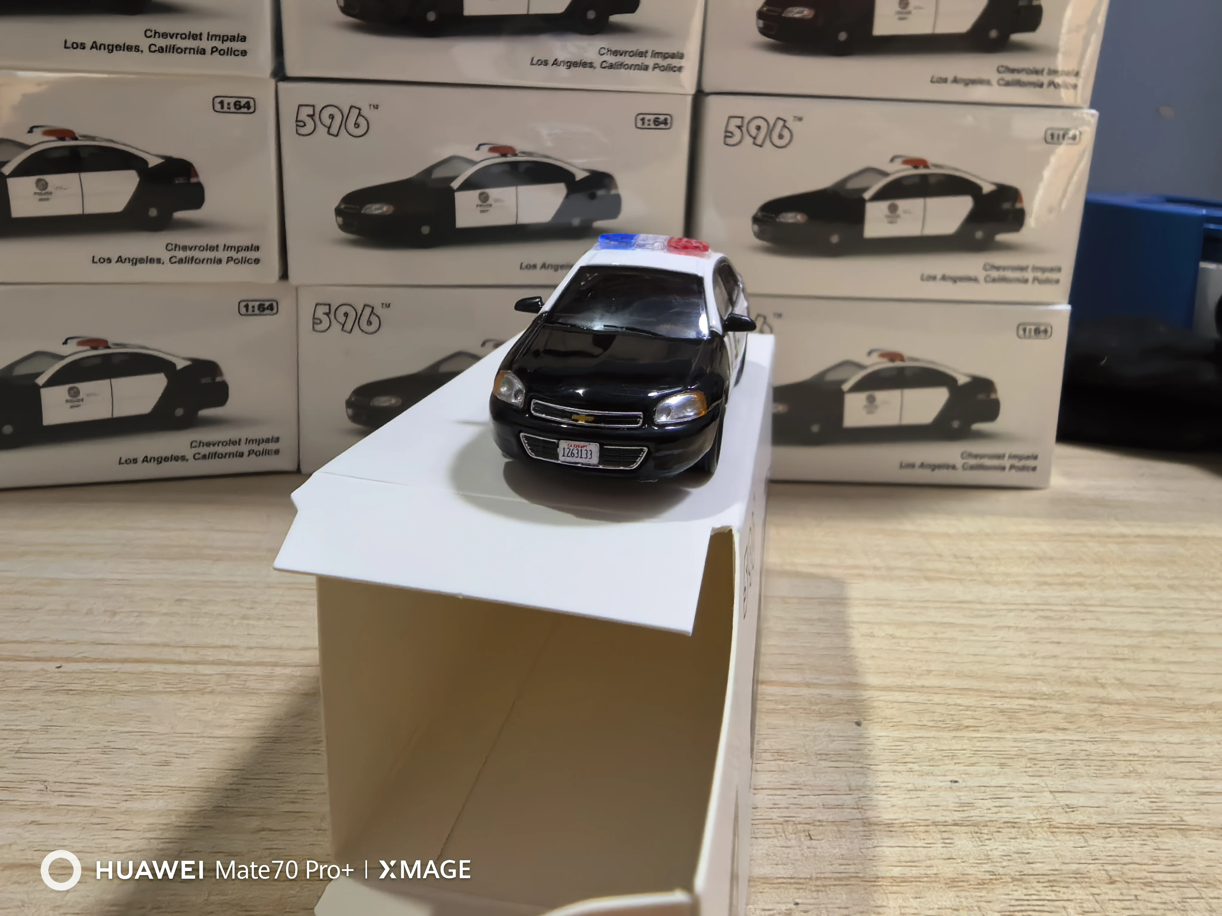 596 Model 1:64 Impala Los Angeles police car Collection die cast alloy car model decoration gift