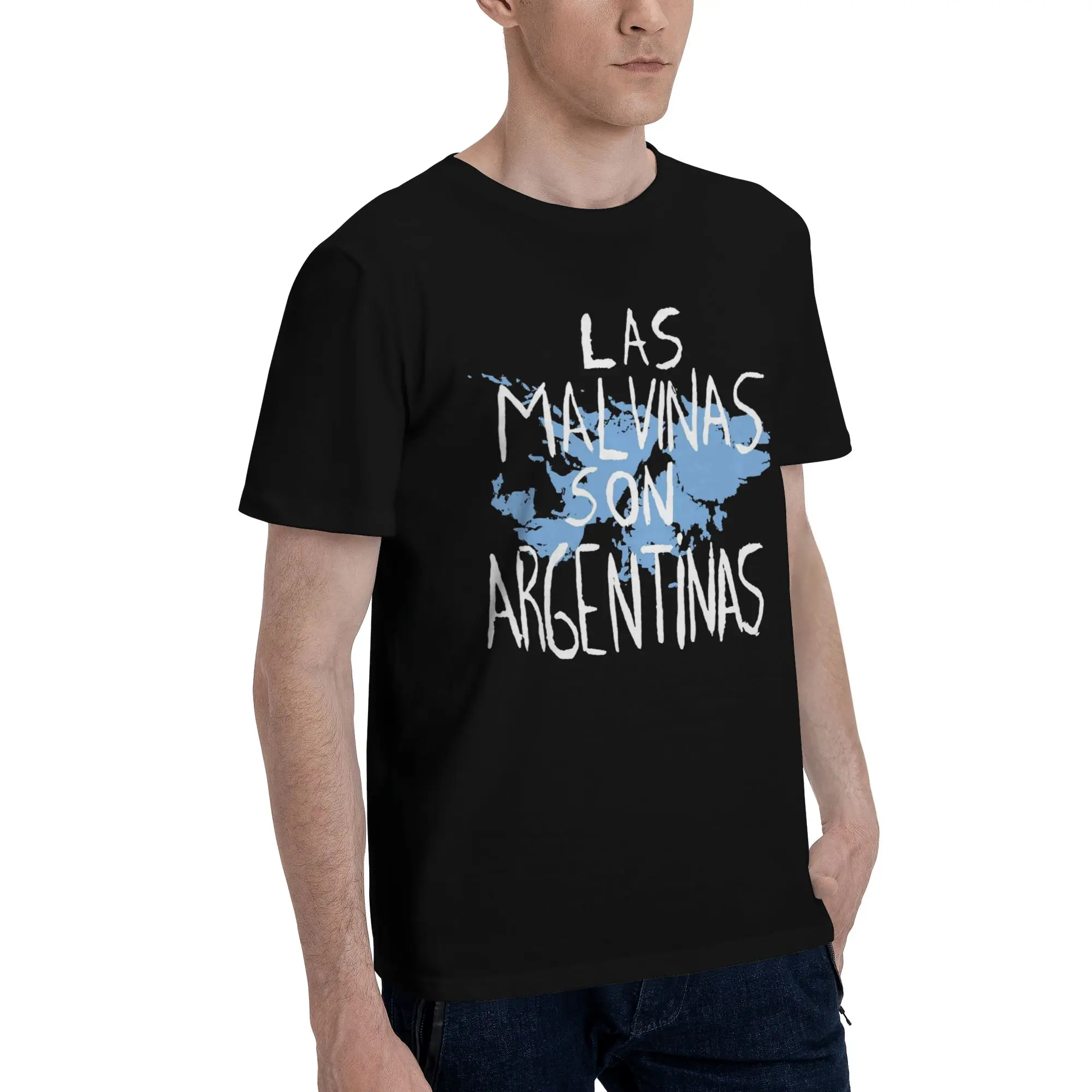 Las Malvinas Son Argentinas Printed T Shirt for Men Women  Cotton  Tee Shirt Clothes