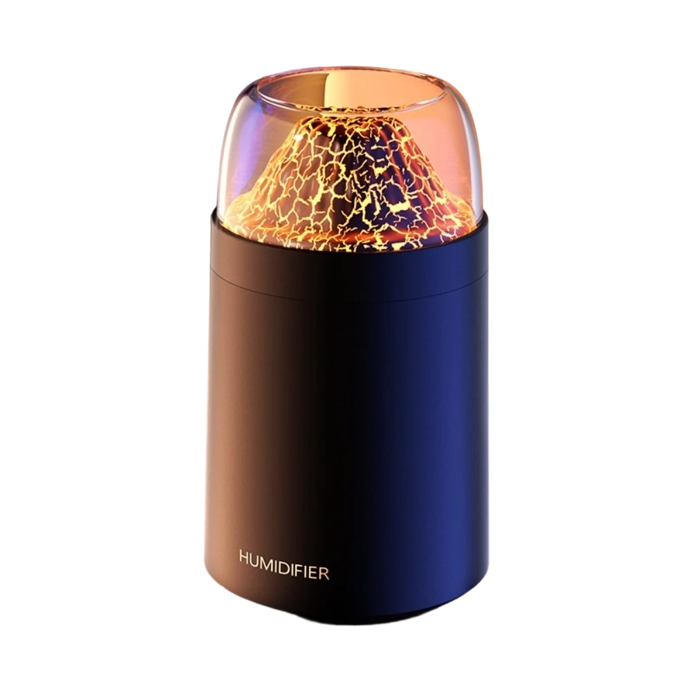 Flame Mountain USB Humidifier High Capacity 300ml Tank with Whisper Quiet Operation and Aromatherapy Function for Home