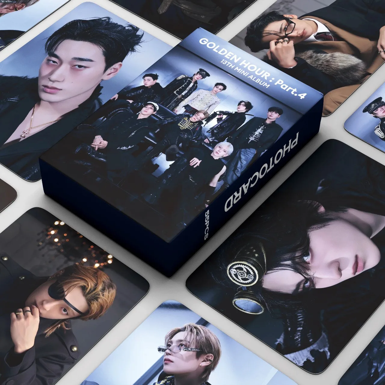 

Набор из 55 фотокарточек K-pop айдолов ATEEZ, новая серия, HD-печать, лазерные Lomo-карточки, Хонджун, Сонхва, Юнхо, Йеосанг, подарки для фанатов