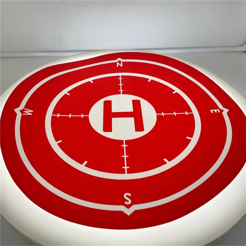 

ELECT-2Pcs 60CM Drone Landing Pads Foldable Portable Landing Pad Waterproof Stain-Proof For Drone Universal Red