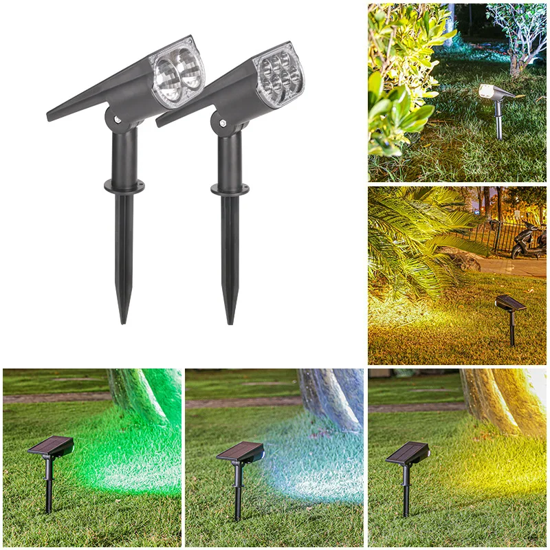 

Nice New Solar Spotlight White Light Tree Light Outdoor Super Bright Landscape Light Courtyard Garden Villa Decoration Lawn Lamp
