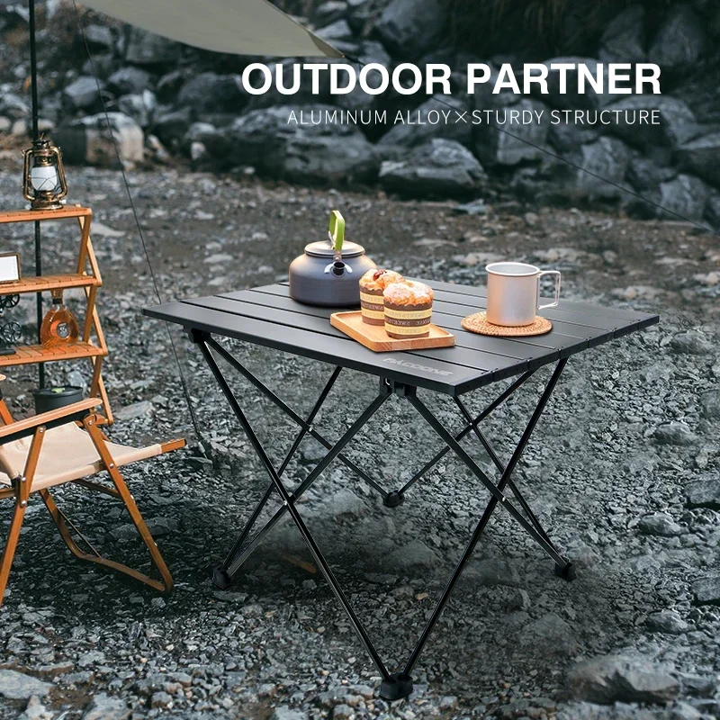 PACOONE Outdoor Camping Table Ultralight Backpack Portable Folding Table High Load Carrying Hiking Beach Picnic Barbecue Durable