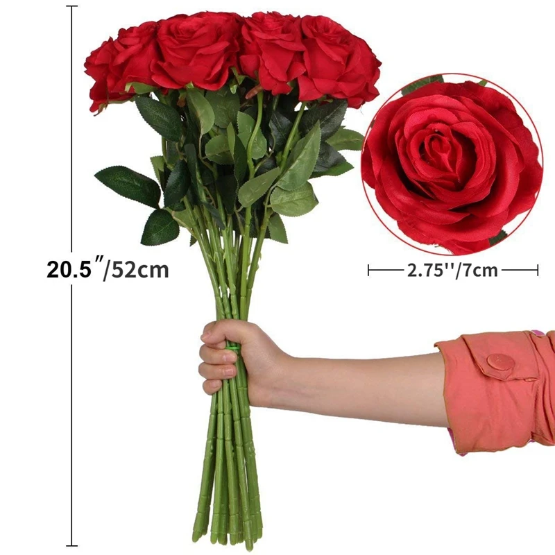 Bouquet de roses artificielles, 5/10 pièces, pour décorer la maison, la chambre, pour les patients, pour un mariage, pour un centre de table, pour un jardin floral