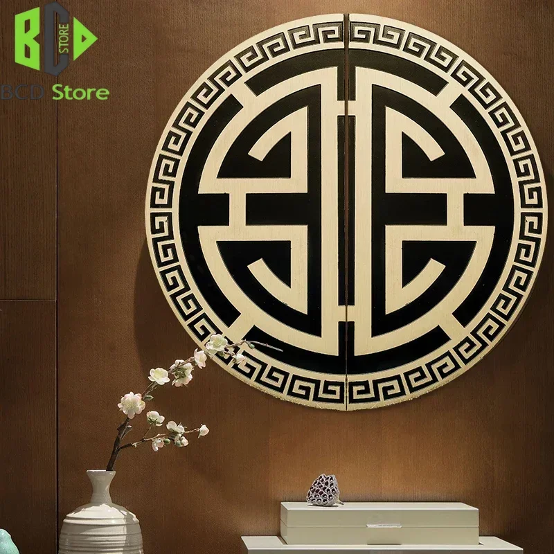 BCD Circular Chinese Style Solid Brass Gold Handles Cabinet Drawer Door Pulls Artistical Retro Furniture Hardware