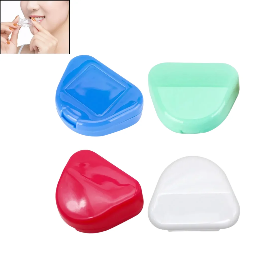 Dental Storage Box Durable Plastic Retainer Mouth Guard Case Multi-Color Organizer To Keep Hygiene for Orthodontic Appliances