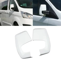 Car Rearview Side Mirror Cover Trim Caps for Ford Transit/Tourneo Custom 2012 2013 2014 2015-2023 Side Mirror Cap Accessories