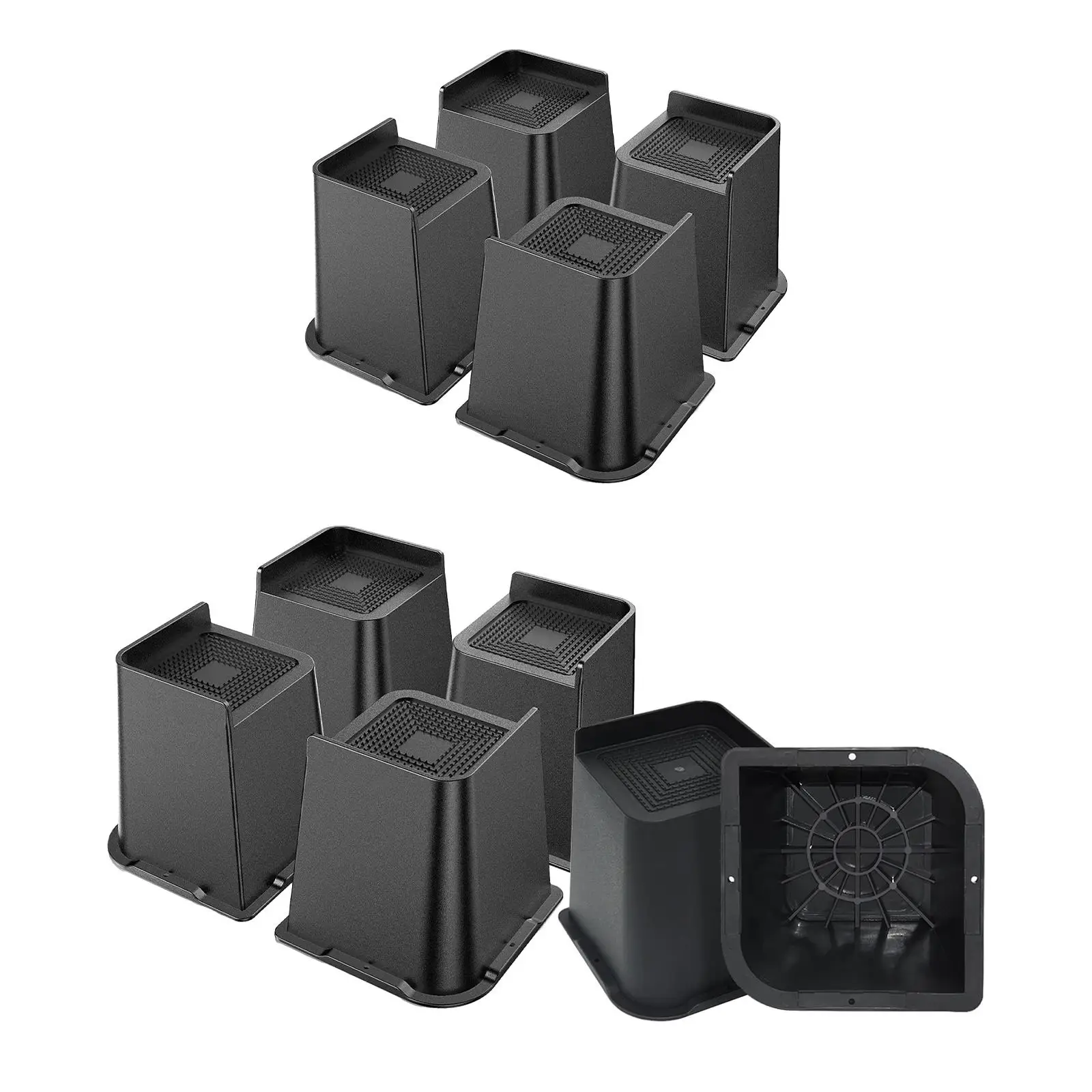

Bed Risers Heavy Duty Bedding Desk Sofas Home Nonslip Furniture Riser Square