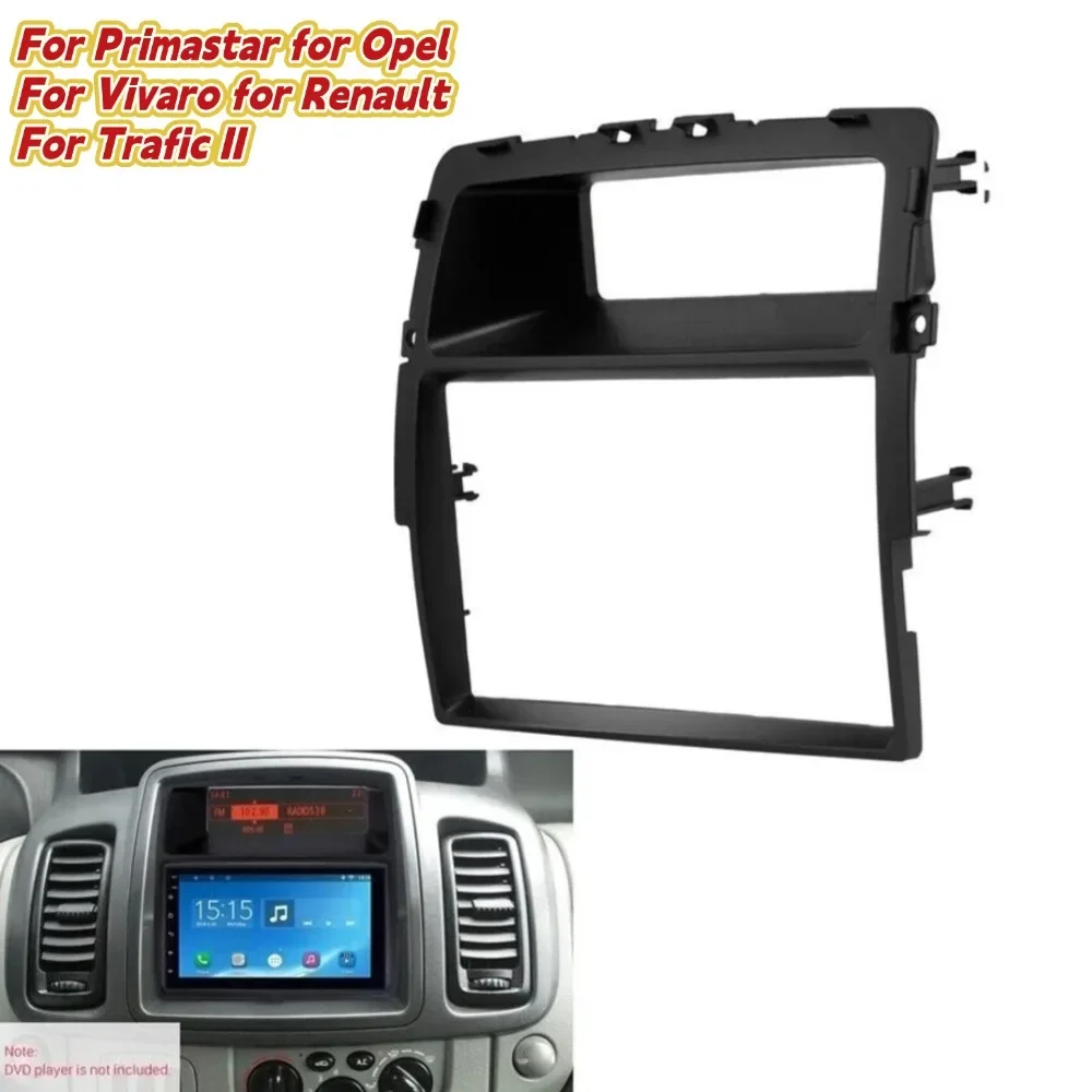

For Primastar For Opel For Vivaro For Renault For Trafic II Car CD Radio Plastic Fascias Panel Dashboard Frame 2Din Frame